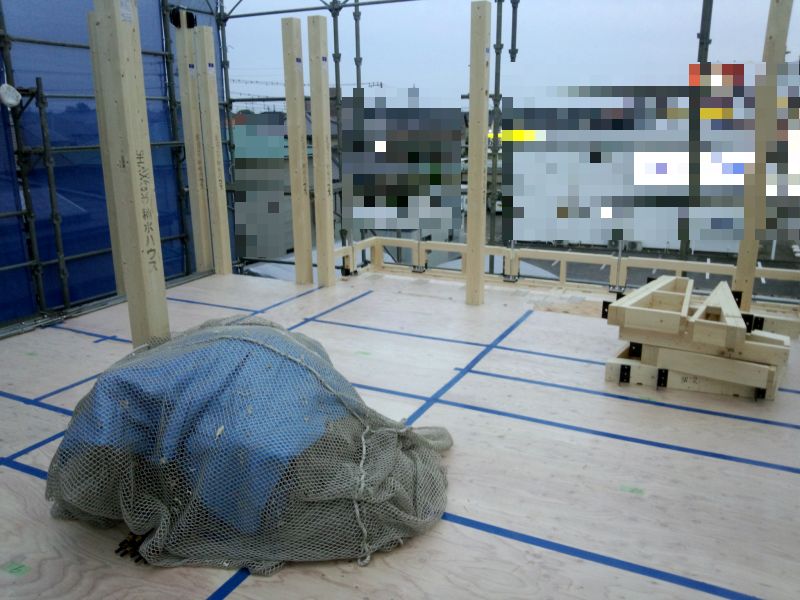 上棟する前に雨に降られるパターンって多いよね