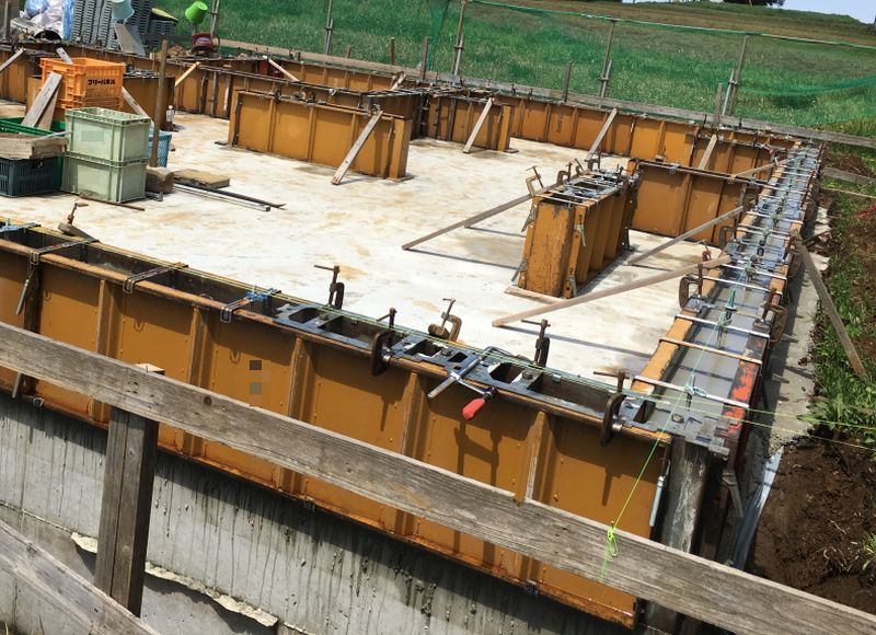 基礎工事完了から棟上げまで