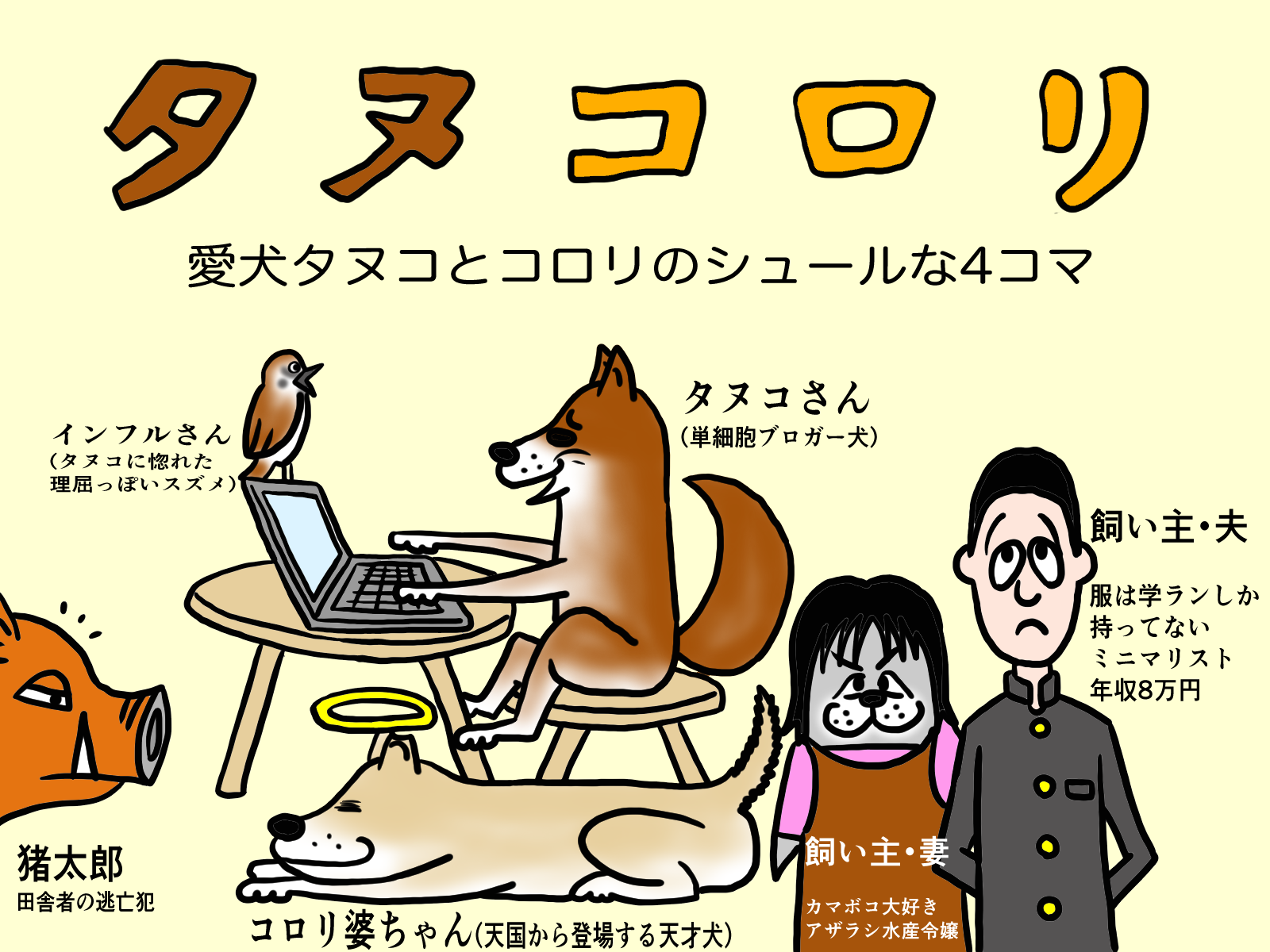 自作の柴犬マンガをまとめました